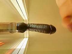 Guy fucking bam dildo