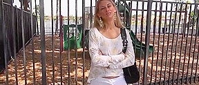 HOT BLONDE GETS PAIDED FOR SEX