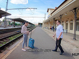 HUNT4K  Hunter meets girl on station and lures to his house for sex