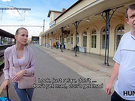 HUNT4K  Hunter meets girl on station and lures to his house for sex