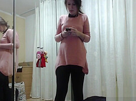 Hairy pussy brunette feels sick & gets cured by masturbating