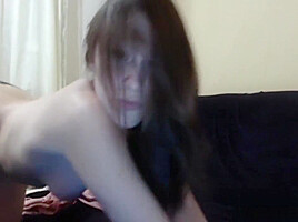 Hairy pussy brunette feels sick & gets cured by masturbating