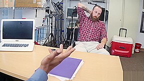 Hardcore gay action in the office