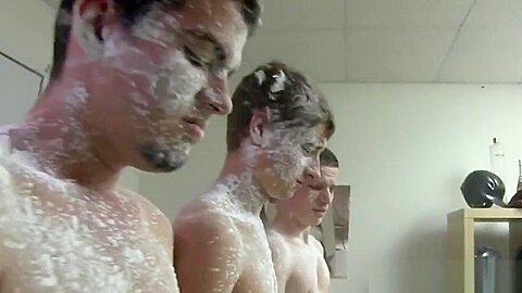 Hazed straight twinks buttfuck in shower