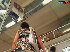 Her upskirt white belt is gracious