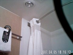 Hidden shower caught or maybe not lol
