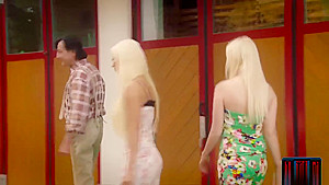 Hilarious voice over on this sex alps video with hot blondes