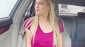 Hitchhiking teen 18+ with big saggy tits fucked for a free ride