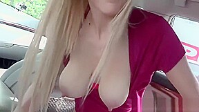 Hitchhiking teen 18+ with big saggy tits fucked for a free ride