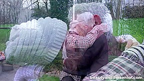 Homeless Girl Begging for Old Cock