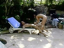 Horny Babe Bends Over And Gets Fucked Doggy Style Outdoors