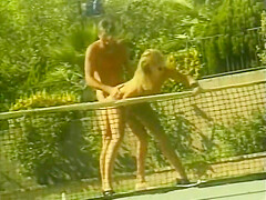 Horny Dude Fucks In All Positions A Beautiful Bitch On The Tennis Court