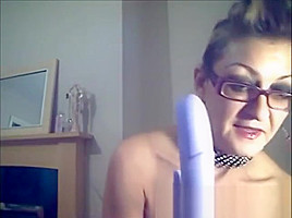 Horny Granny masturbates on cam for me