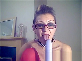 Horny Granny masturbates on cam for me