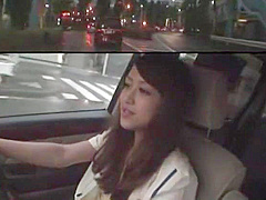 Horny Japanese chick Ellis Nakayama in Hottest Car, Handjobs JAV scene
