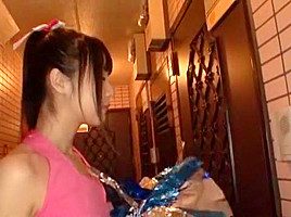 Horny Japanese model Tsubomi in Incredible Handjobs, Cheerleaders JAV video