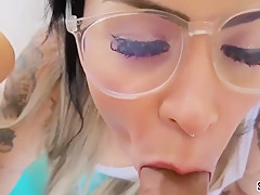 Horny Relationship With Stepsister - 2 Dicks Cum In Mouth