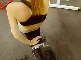 Horny coach fucked his ward from behind after workout