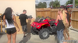 Horny pornstar in Crazy Blowjob, Threesomes adult movie