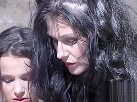 Horny pornstar in crazy straight, lesbian sex clip