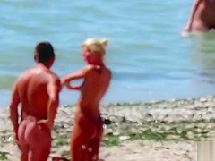 Hot Amateur MILFs - Nudist Beach Spy Video