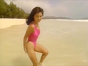 Hot Asian pink Swimsuit