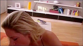 Hot German Blonde Blowjob and Facial