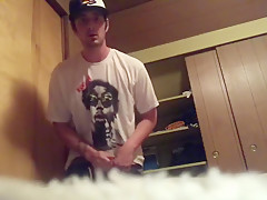 Hot Handjob With Mouthful Of Cum Masturbating