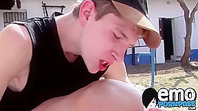 Hot Horny Twink Denis Raw Blows And Rides Big Cock Bareback