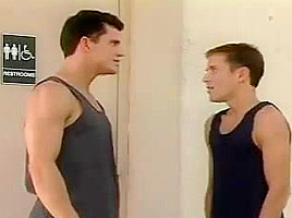 Hot Men Fucking in Restroom