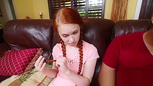 Hot Redhead teen 18+ Screwed without Mercy