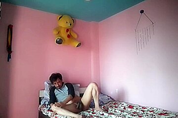Hot Step brother Masturbating