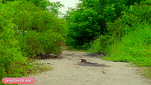 Hot Woman Walking Naked On The Old Plant - Jeny Smith