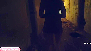 Hot Woman Walking Naked On The Old Plant - Jeny Smith