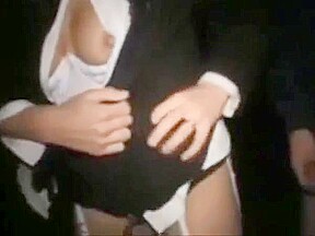 Hot amateur brunette threesome