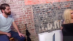 Hot blonde wife rides bbc