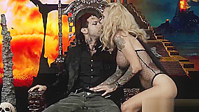 Hot demonic babe and her boyfriend go down on each other