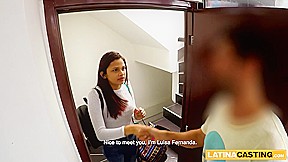 Hot latina shows me how rough she likes it before casting starts