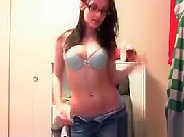 Hot teen 18+ Undressing Slowly