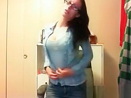 Hot teen 18+ Undressing Slowly