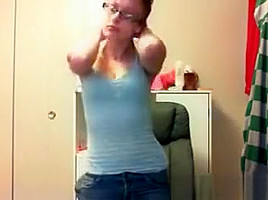 Hot teen 18+ Undressing Slowly