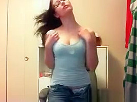 Hot teen 18+ Undressing Slowly