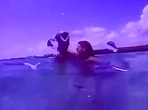 Hot underwater Anal