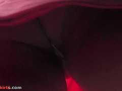 Hot upskirt video with bella and her nice bubble ass