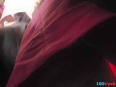 Hot upskirt video with bella and her nice bubble ass