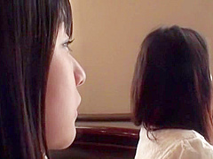 Hottest Japanese slut Ayumi Iwasa, Tsubomi in Incredible Lesbian JAV clip