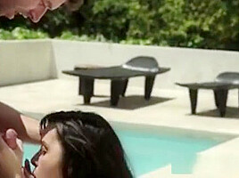 Hottie Stella Receives Big Cock Outdoor