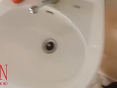 Housewife Without Panties Seduces Plumber  S1