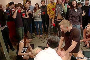 Huge Knockers Whore Humped In Public Bondage - Courtney Taylor, Bill Bailey And Princess Donna
