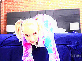 Humiliated PISS on Young skinny Loli Pop ( DPP/DVP/DP ) WET - PissVids